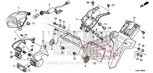 TAILLIGHT CRF250LF de 2015