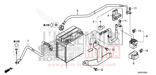 BATTERIA CRF250LF di 2015