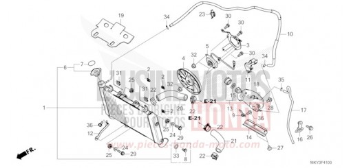 RADIATOR CB650RAN de 2022
