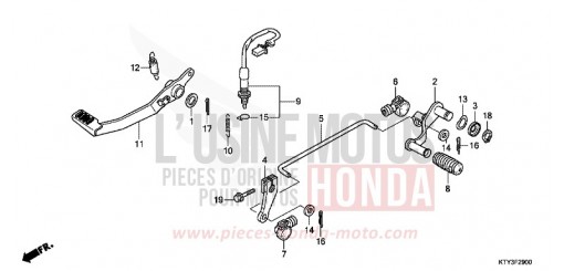 PEDALE CBR125RSD di 2013