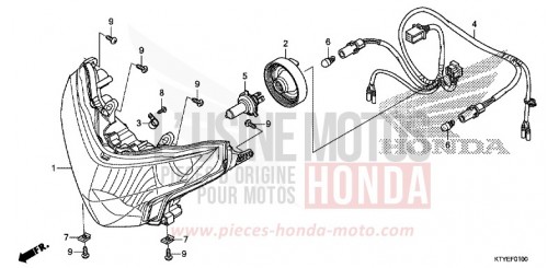 HEADLIGHT CBR125RTF de 2015