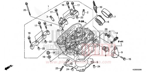 TESTATA CRF250LAH di 2017