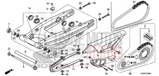 SWINGARM CRF250LAH de 2017