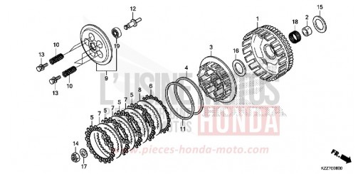 CLUTCH CRF250LAK de 2019