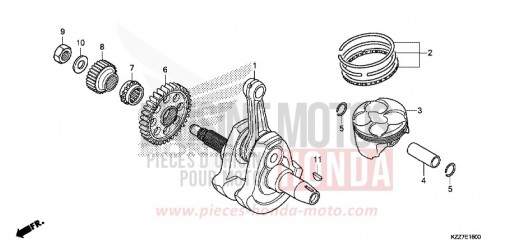 CRANKSHAFT/PISTON CRF250LAK de 2019