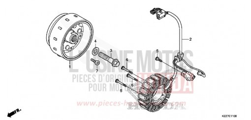 GENERATOR CRF250LAK de 2019