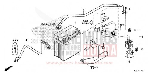 BATTERIA CRF250LAK di 2019