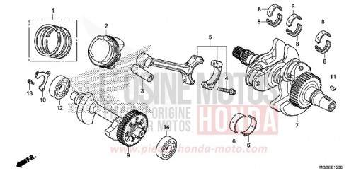 CRANKSHAFT/PISTON NC700SDD de 2013