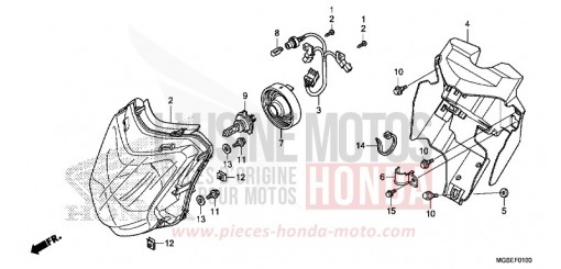HEADLIGHT NC700SDD de 2013