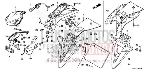 TAILLIGHT NC700SAD de 2013