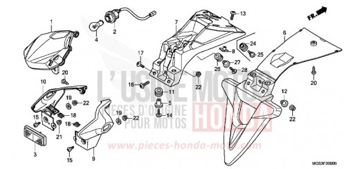 TAILLIGHT NC700XDD de 2013