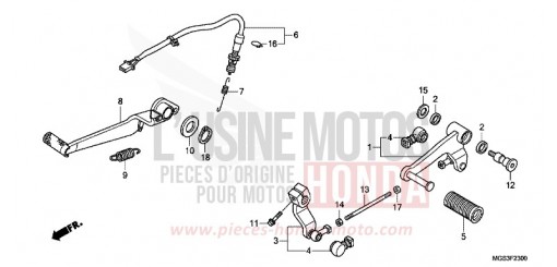 PEDALE NC700XDD di 2013