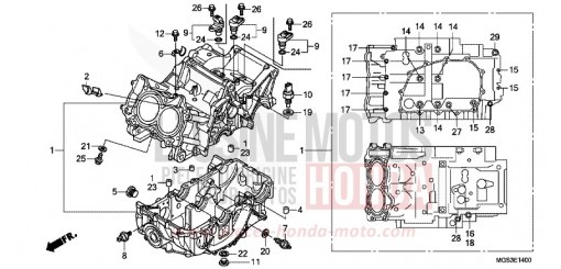 CRANKCASE NC700XAD de 2013