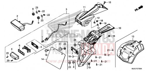 TAILLIGHT CB650FAE de 2014