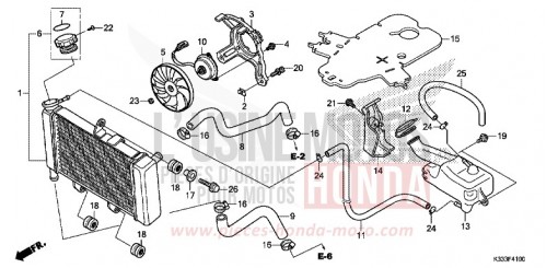 RADIATORE CBR300RG di 2016