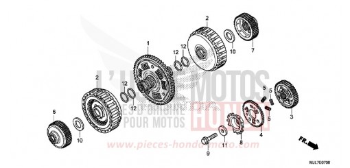 CLUTCH NC750DE de 2014