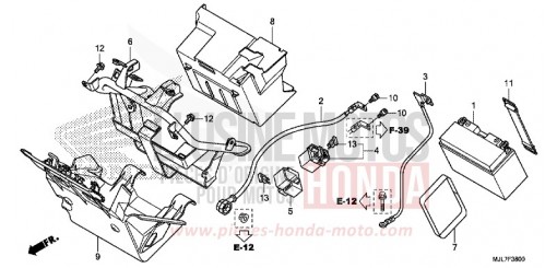 BATTERY NC750DE de 2014
