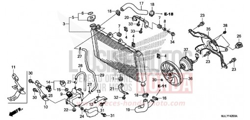 RADIATOR NC750DE de 2014