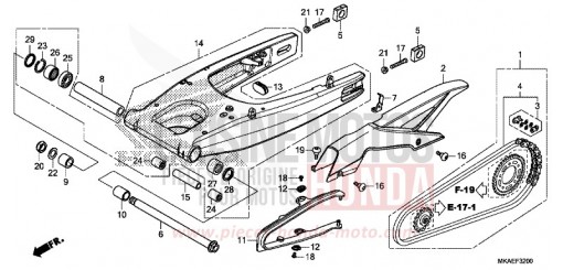 SWINGARM NC750DG de 2016
