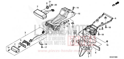TAILLIGHT NC750DJ de 2018
