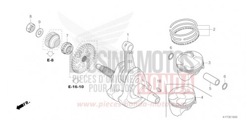 CRANKSHAFT/PISTON CRF300LRAM de 2021