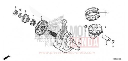 CRANKSHAFT/PISTON CRF250RLAJ de 2018