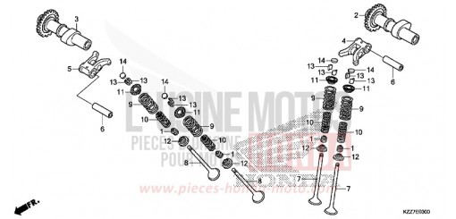 CAMSHAFT/VALVE CRF250RLAK de 2019