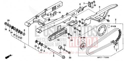 SWINGARM FMX6505 de 2005