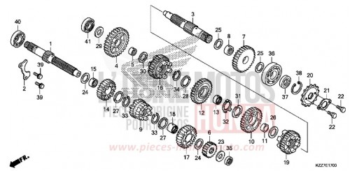 TRANSMISSION CRF250RLAK de 2019