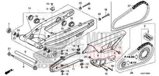 SWINGARM CRF250RLAK de 2019