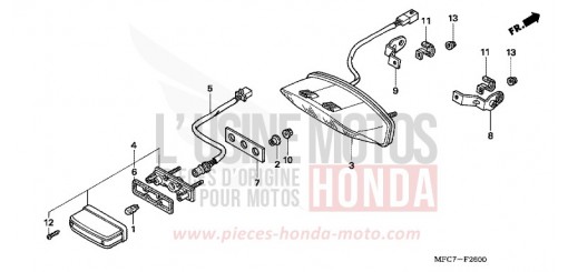 TAILLIGHT FMX6505 de 2005