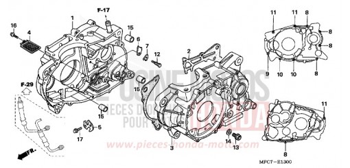 CRANKCASE FMX6505 de 2005