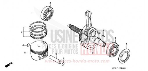 CRANKSHAFT/PISTON FMX6506 de 2006