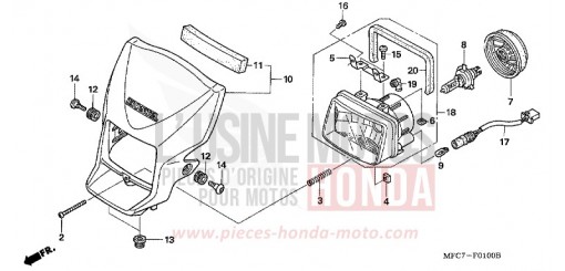 HEADLIGHT FMX6506 de 2006