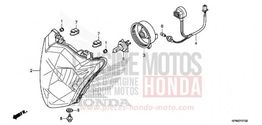 HEADLIGHT GLR1251WHF de 2015