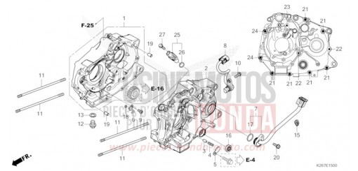 CRANKCASE MSX125AM de 2021