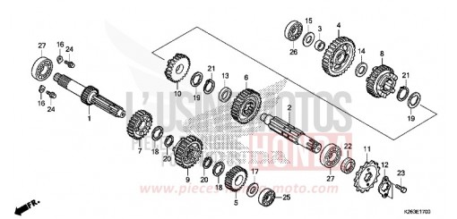 TRASMISSIONE MSX125D di 2013