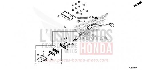 TAILLIGHT MSX125D de 2013