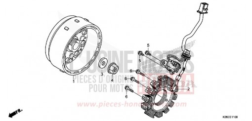 GENERATOR/FLYWHEEL MSX125AH de 2017