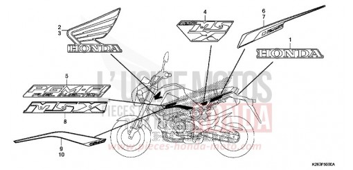 MARCA/STRISCIA MSX125E di 2014