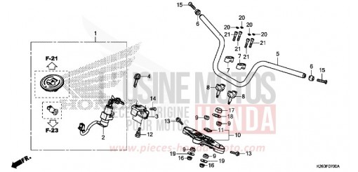 MANUBRIO MSX125F di 2015