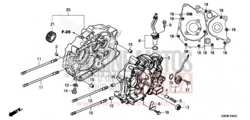 CRANKCASE MSX125F de 2015