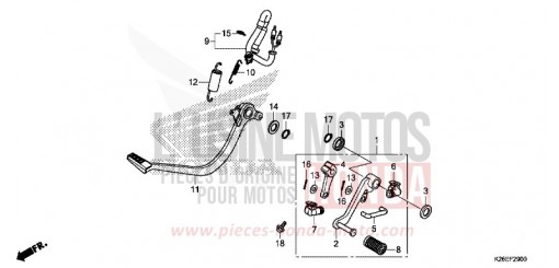 PEDAL MSX125AJ de 2018