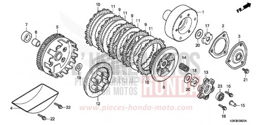 CLUTCH MSX125F de 2015