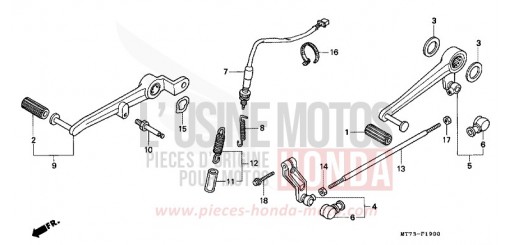 PEDAL NR750N de 1992