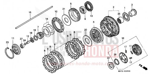 CLUTCH VFR750RJ de 1988