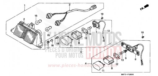 TAILLIGHT VFR750RJ de 1988