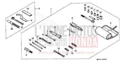 TOOLS VFR750RJ de 1988
