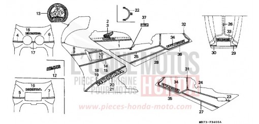 STRIPE/MARK VFR750RJ de 1988