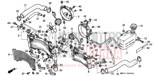 RADIATOR VFR750RK de 1989